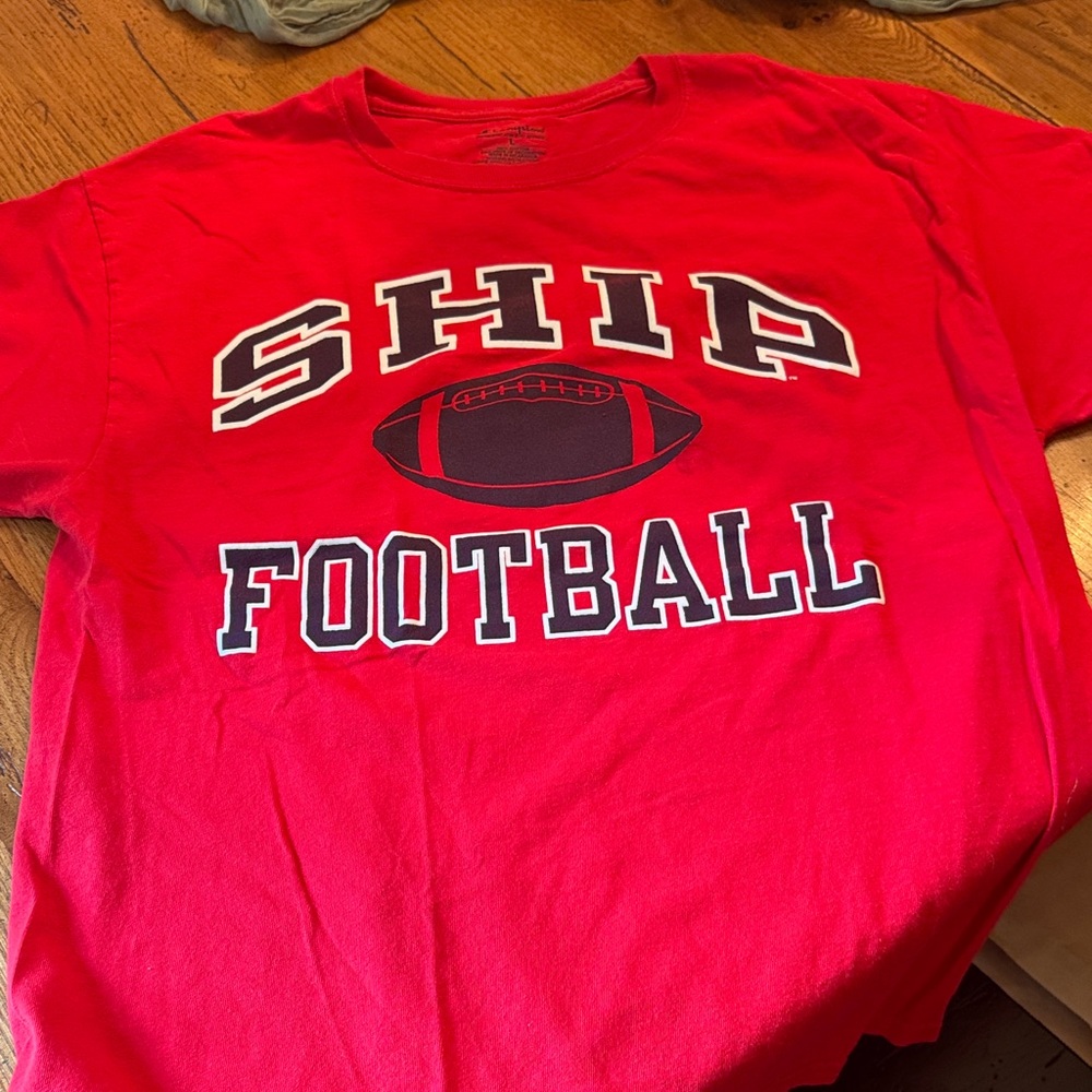 Champion Red SHIP Football Men’s Tee